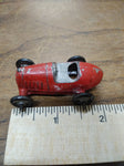 Vtg Barclay Die Cast Metal Midget Racer Metal Wheels No Driver Red Paint Nice 2"
