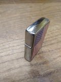 NOS Sealed 2021 Zippo Cigarette Lighter Patriotic USA Flag Street Chrome w/Box