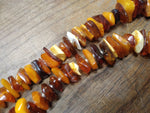 Vtg Amber Cognac Butterscotch Hand Tied Graduated Natural Necklace 116 Gram 30"L