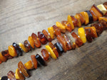 Vtg Amber Cognac Butterscotch Hand Tied Graduated Natural Necklace 116 Gram 30"L