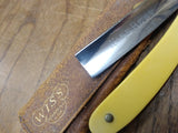 Vtg WISS BEST Straight Razor w/Case J WISS & Sons Newark NJ Very Nice Condition!