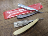 Vtg 2Pc Lot Durham Duplex + K.R Witte Straight Razor Solingen Germany USA Nice!