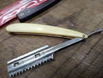 Vtg 2Pc Lot Durham Duplex + K.R Witte Straight Razor Solingen Germany USA Nice!