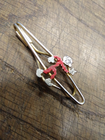 Vtg Original Reddy Kilowatt Tie Clip Pin Red Enamel Looks Great! –