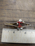 Vtg Original Reddy Kilowatt Tie Clip Pin Red Enamel Looks Great!