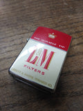 Vtg Unfired Continental Advertising Cigarette Lighter L&M Filters Japan Minty!