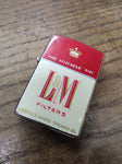 Vtg Unfired Continental Advertising Cigarette Lighter L&M Filters Japan Minty!