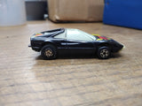 Vtg 1980 Burnin Key Cars Black Ferrari Complete w/Key and Glow Tag Works Great!