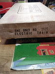 Vtg Marx Train Set 2 Steam Engines 10 Cars Layout Buildings Background in Box!