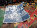 Vtg Marx Train Set 2 Steam Engines 10 Cars Layout Buildings Background in Box!