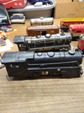 Vtg Marx Train Set 2 Steam Engines 10 Cars Layout Buildings Background in Box!