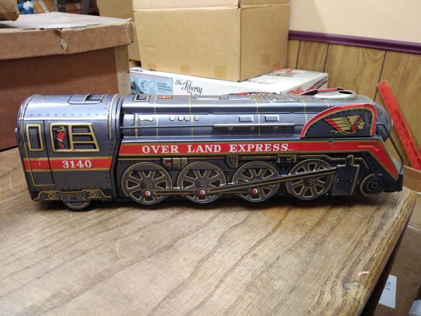 Vtg Modern Toys Overland Express 3140 Battery Operated Tin 