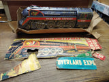 Vtg Modern Toys Overland Express 3140 Battery Operated Tin Lithograph Train Japa