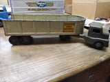 Vtg 1950's Structo Grain Company Pressed Steel Semi Truck and Trailer Good Shape