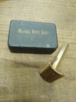 Vtg 2 Piece Razor Lot Gem Travel Razor w/Box Unbranded 3 Piece Brass Comb Razor