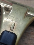 Vtg Mens Eversharp Hydro-magic Injector Safety Razor Gold Tone Head Black Handle