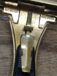Vtg Mens Eversharp Hydro-magic Injector Safety Razor Gold Tone Head Black Handle