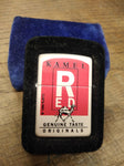 Vtg 1996 Unfired Zippo KAMEL RED Cigarette Lighter Genuine Taste Originals MINT!
