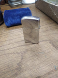 Vtg 1984 Zippo Slim Keibler Thompson Polished Chrome Cigarette Lighter Nice!