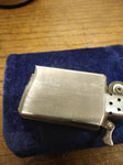 Vtg 1984 Zippo Slim Keibler Thompson Polished Chrome Cigarette Lighter Nice!