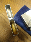 Vtg 1997 Zippo Richard Wallich Guitar Cigarette Lighter Brushed Chrome Nice!