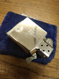 Vtg 1997 Zippo Richard Wallich Guitar Cigarette Lighter Brushed Chrome Nice!