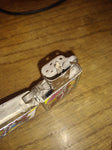 Vtg 1997 Zippo Richard Wallich Guitar Cigarette Lighter Brushed Chrome Nice!