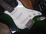 BC Electric Guitar 3x Single Pickup Black & White Soft Case Strings Sounds Great