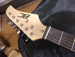 BC Electric Guitar 3x Single Pickup Black & White Soft Case Strings Sounds Great