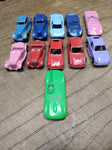 Vtg Tootsietoy Car 11 Pc Lot Jaguar Ford GT Corvette MG Porche Marx Chaparral