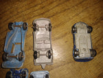 Vtg Tootsietoy Car 11 Pc Lot Jaguar Ford GT Corvette MG Porche Marx Chaparral