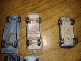 Vtg Tootsietoy Car 11 Pc Lot Jaguar Ford GT Corvette MG Porche Marx Chaparral