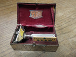 Vtg Gem Safety Travel Razor with Original Metal Case Box Shaving Kit