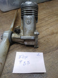 Vtg FOX 35 RC Model Airplane Gas Engine 2 Stroke w/Compression #2