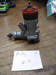 Vtg McCoy 19 Red Head RC Model Airplane Gas Engine 2 Stroke w/Compression #2