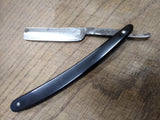 Vtg Larkin Straight Razor with Jimps Very Nice Black Scales Good Shaving Blade!