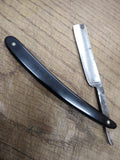 Vtg Larkin Straight Razor with Jimps Very Nice Black Scales Good Shaving Blade!