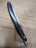 Vtg Larkin Straight Razor with Jimps Very Nice Black Scales Good Shaving Blade!