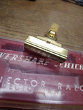 Vtg Gold SCHICK EVERSHARP Injector Safety Razor Marbleized Handle Original Box!