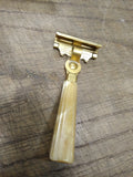 Vtg Gold SCHICK EVERSHARP Injector Safety Razor Marbleized Handle Original Box!