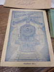 Vtg 1913 Railroad Paper Lot Locomotive Fireman & Enginemen's Magazine PRR Books