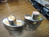 Vtg 2 Piece Hip Flask Lot Wild Turkey Kentucky Straight Bourbon Whiskey Nice!