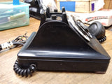 Vtg Bell System Western Electric Dial Rotary Desk Top Metal Telephone Bakelite