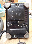 Vtg Bell System Western Electric Dial Rotary Desk Top Metal Telephone Bakelite