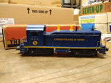 Vtg. Lionel Chesapeake & Ohio 624 Diesel Switcher Locomotive RR Engine w/Box