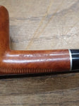 Vtg Pipe Maker Imported Briar Tobacco Smoking Pipe Billiard Style Nice Shape!