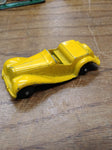 Vtg TOOTSIE TOY MG Sports Car Yellow Die Cast Metal Chicago USA In Nice Shape!