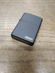 Vtg Unfired 2019 Zippo Logo Black Matte Cigarette Lighter Very Good Condition!