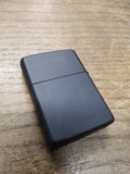 Vtg Unfired 2019 Zippo Logo Black Matte Cigarette Lighter Very Good Condition!