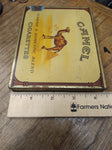 Vtg R.J. Reynolds Camel 50 Count Cigarette Advertising Tin w/Partial Tax Stamp